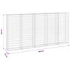vidaXL Gabion med dekker galvanisert st&aring;l 300x30x150 cm