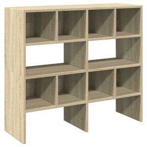 vidaXL Skostativer 2 stk stablebar sonoma eik 89,5x30x40 cm