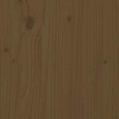 vidaXL Hundeseng honningbrun 101,5x74x9 cm heltre furu