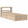 vidaXL Sengeramme med hodegavl 90x190 cm heltre furu