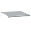 vidaXL Automatisk uttrekkbar markise LED antrasitt og hvit 500x300 cm