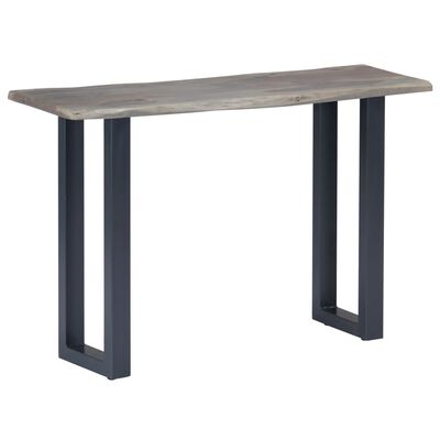 vidaXL Konsollbord grå 115x35x76 cm heltre akasie og jern
