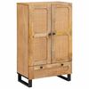 vidaXL H&oslash;yskap med skuff Brun 40 x 33 x 110 cm Massiv mango tre