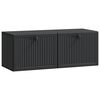 vidaXL Vegghengt TV skap Svart 78,5 x 31 x 30 cm Konstruert tre