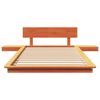 vidaXL Sengestamme Brun 75 x 190 cm tre