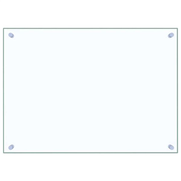 vidaXL Kjøkkenplater 2 stk gjennomsiktig 70x50 cm herdet glass