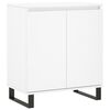 vidaXL Skjenk hvit 60x35x70 cm konstruert tre