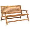 vidaXL Avslapningsbenk Brun 122 x 78 x 73 cm Solid akasietre