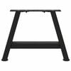 vidaXL Salongbordben A-formet 2 stk svart 30x(30-31) cm stål