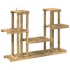 vidaXL Planteholder Hvit 123 x 25 x 78,5 cm Solid akasietre