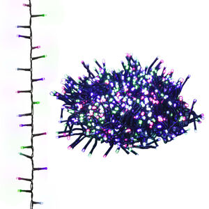 vidaXL LED-strenglys med 3000 lysdioder pastell flerfarget 65 m PVC