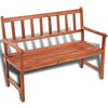vidaXL Hagebenk 120 cm heltre akasie