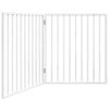 vidaXL Hundegrind sammenleggbar 2 paneler hvit 160 cm poppeltre