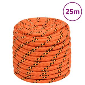 vidaXL B&aring;ttau oransje 16 mm 25 m polypropylen