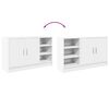 vidaXL Servantskap hvit 90x29x55 cm konstruert tre