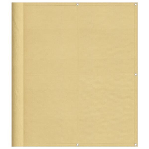 vidaXL Balkongskjerm sand 120x400 cm 100% polyester oxford