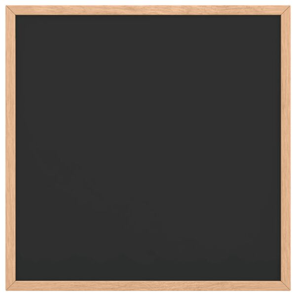 vidaXL tavle med massiv fururamme svart 40x40 cm