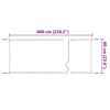 vidaXL Vertikal markise hvit 60x600 cm oxfordstoff