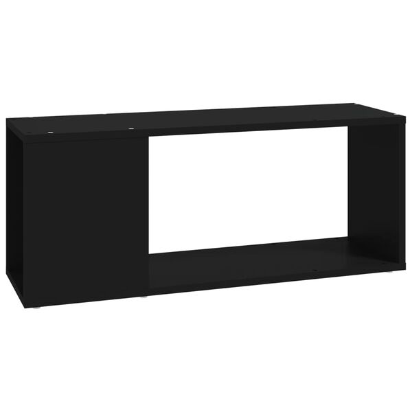 vidaXL TV-benk svart 80x24x32 cm konstruert tre