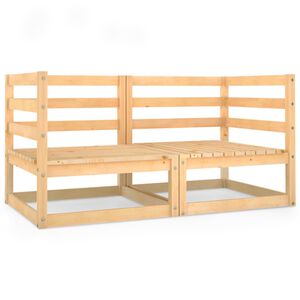 vidaXL 2-seters hagesofa heltre furu