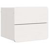 vidaXL Nattbord med skuff 2 pcs Hvit 39 x 34 x 33 cm Heltre furu