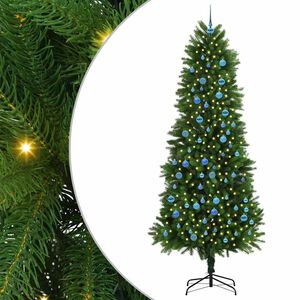 vidaXL Juletre med 300 LED med stativ gr&oslash;nn 240 cm PE