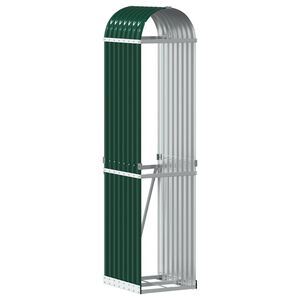 vidaXL Vedholder gr&oslash;nn 40x45x170 cm galvanisert st&aring;l