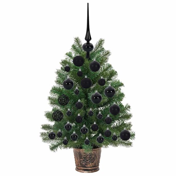 vidaXL Kunstig juletre med 150 LED med stativ gr&oslash;nn 75 cm PE og PVC