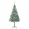 vidaXL Kunstig juletre med 300 LED med stativ gr&oslash;nn 180 cm PVC og st&aring;l