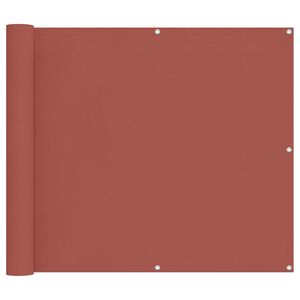 vidaXL Balkong Skjerm Terrakotta 100 x 700 cm Oxford Stoff