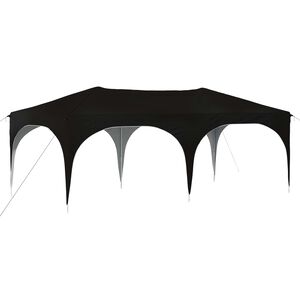 vidaXL Pop-up Festtelt Svart 575 x 288 x 245 cm Oxford Stoff