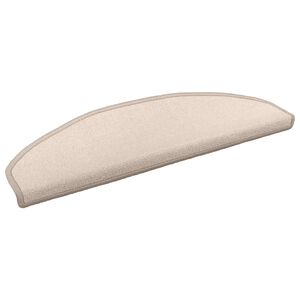 vidaXL Selvlimende trappematter 15 stk. 80 x 24,5 x 3,5 cm Gr&aring;brun
