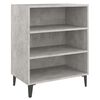 vidaXL Skjenk betonggr&aring; 57x35x70 cm konstruert tre