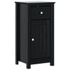 vidaXL Baderomsskap BERG svart 40x34x80 cm heltre furu
