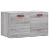 vidaXL Veggskap gr&aring; sonoma 60x36,5x35 cm konstruert tre