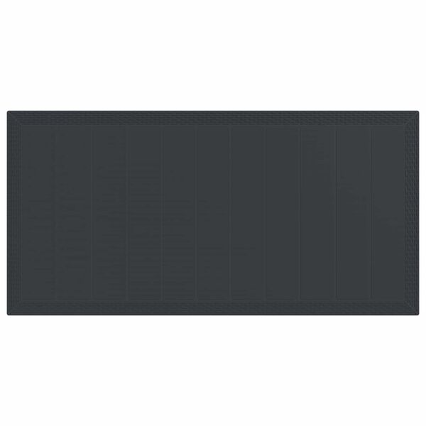 vidaXL Hage Spisegruppe 9 pcs Antrasitt Polypropen