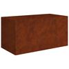 vidaXL Plantekasse 80x40x40 cm cortenst&aring;l