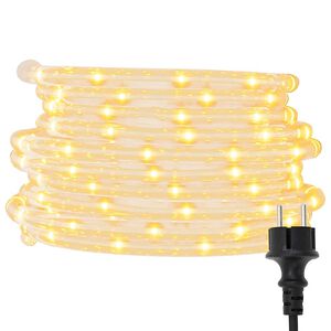 vidaXL Taulys med 1200 lysdioder varmhvit 50 m PVC