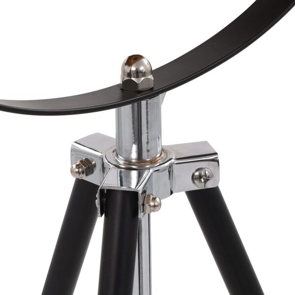 vidaXL Stående lampe E27 svart og gull 51 cm