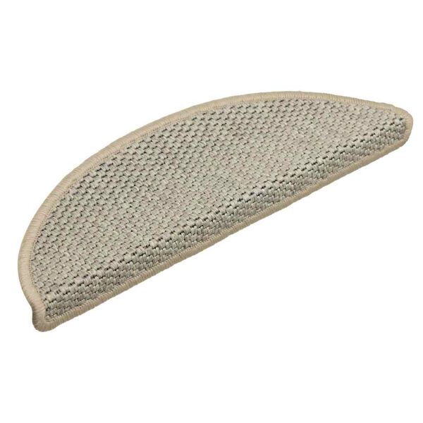 vidaXL Selvklebende trappematter sisal 30 stk 56x17x3 cm lysegrønn