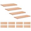 vidaXL Trappetrinn 12 stk. 80 x 25 x 2 cm Naturlig Massiv b&oslash;ketre