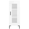 vidaXL Highboard h&oslash;yglans hvit 34,5x34x180 cm konstruert tre