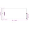 vidaXL Uttrekkbar sidemarkise 220x500 cm gr&aring;