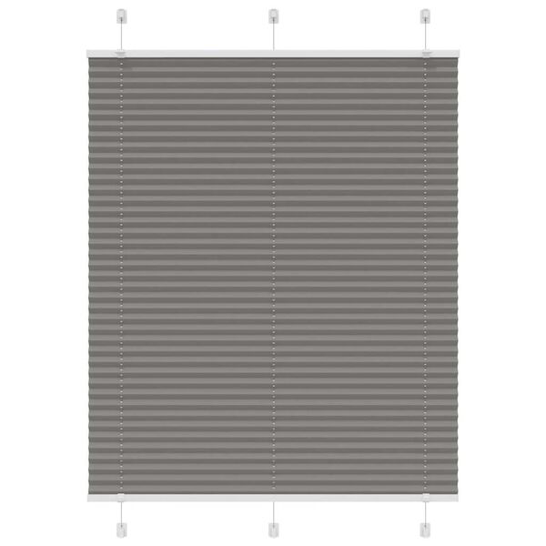 vidaXL pliss&eacute;gardin antrasitt 110x150cm Stoff Bredde 109,4cm Polyester