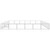 vidaXL Hundegård sølv 48 m² stål