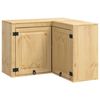vidaXL Kabinett SKI HonningBrun 80 x 80 x 60 cm Massiv furu