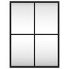 vidaXL Veggspeil svart 30x40 cm rektangel jern