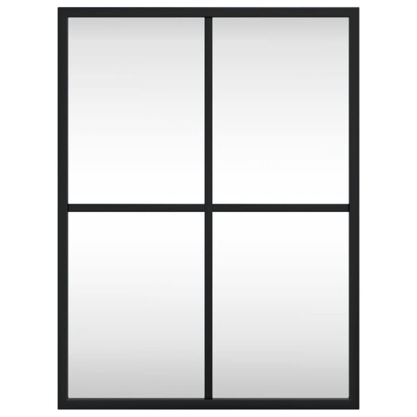 vidaXL Veggspeil svart 30x40 cm rektangel jern
