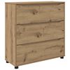 vidaXL Oppbevaringsskap 80 x 31 x 81 cm Konstruert tre Artisan Eik