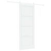vidaXL Skyved&oslash;r ORKDAL 83 x 211 cm Konstruert tre Hvit